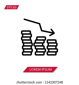 revenue streams vector icon symbol