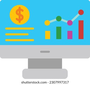 Revenue vector icon. Can be used for printing, mobile and web applications.