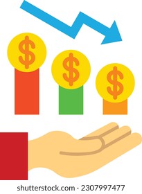 Revenue vector icon. Can be used for printing, mobile and web applications.