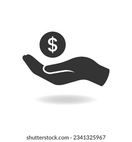 Revenue vector icon. Simple illustration of a revenue icon