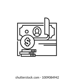 revenues icon. Vector currency circulate Icon