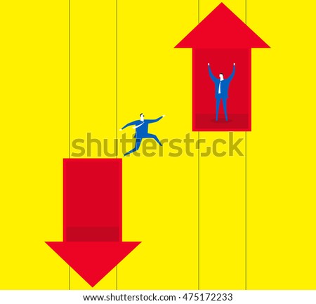 Reverse adversity / Jumping out plight and reversing adversity.