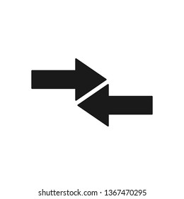 Reverse arrows illustration. Exchange icon for web and mobile design.