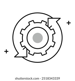 Reverse Engineering Methodik Vektor Icon Design, Systemzusammenbruch, Softwareanalyse, Technologie, Produktzerlegung