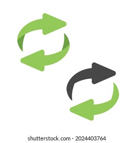 Reverse Exchange icon. Flip over or turn arrow. Reverse sign
