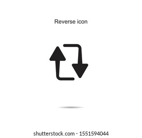 Reverse icon design vector illustration graphic on background