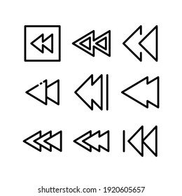 reverse icon or logo isolated sign symbol vector illustration - Collection of high quality black style vector icons
