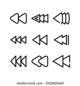 reverse icon or logo isolated sign symbol vector illustration - Collection of high quality black style vector icons
