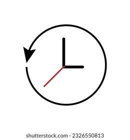 Reverse Icon. Turn Over, Symbol Return.