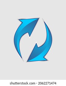 reverse icon vector design for presentation