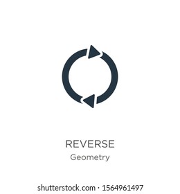 Reverse icon vector. Trendy flat reverse icon from geometry collection isolated on white background. Vector illustration can be used for web and mobile graphic design, logo, eps10