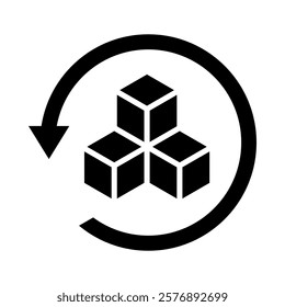 Reverse Logistics Icon Element For Design