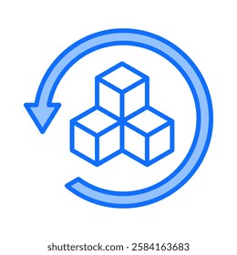 Reverse Logistics Icon Element For Design