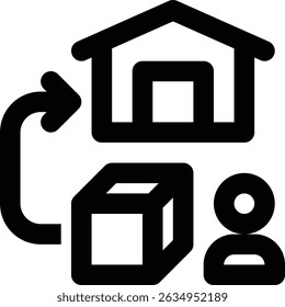 Logística inversa, Producto, Icono de contorno de retorno