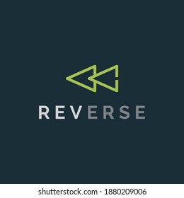 Reverse logo icon and vector