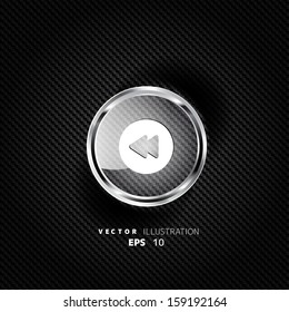 Reverse or rewind web icon