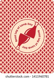 The reverse side of the game card for Roast Leg of Lamb Day