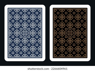 The reverse side of a playing card - back side reverse of playing cards pattern vector 21