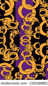 The reverse side of the tarot card with an abstract pattern