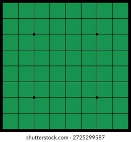 Reversi-Board. Ein einfaches Brettspiel mit Gittern.