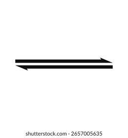 Reversible reaction symbol vector illustration template