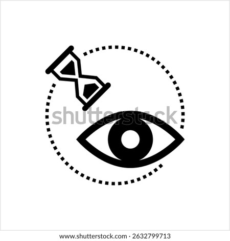Review Awaited Icon, Review Pending, Review Process Working Vector Art Illustration