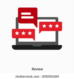 Review or Comment Icon Concept