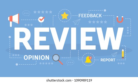 Review concept illustration. Idea of feedback and advice.