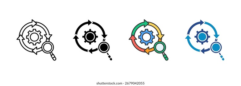Revisar Conjunto de Ícones de Ciclo/Coleção de Vários Estilos
