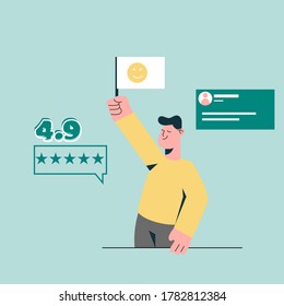 Review for experience online shopping. Customer review rating and experience.