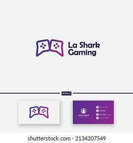 review gaming logo simple comment the game