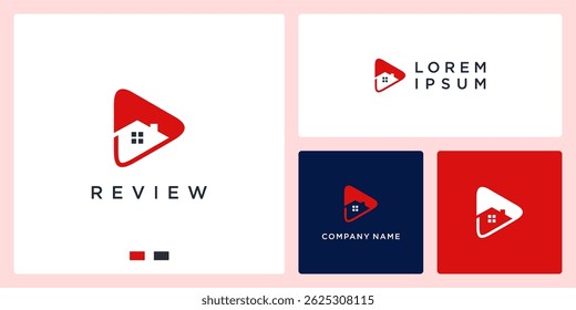 Review home logo design template