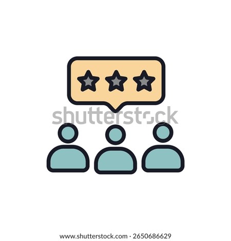 review icon collection .design style with background