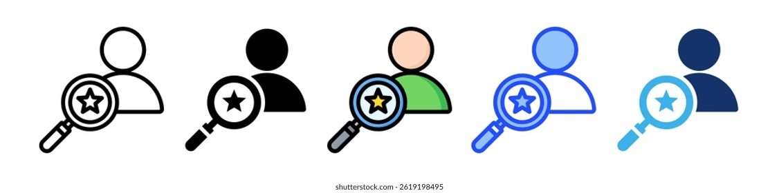 Revisar Colección De Iconos Con Múltiples Estilos