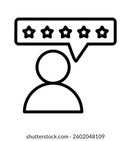 Review Icon Element for Design