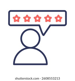 Review Icon Element for Design