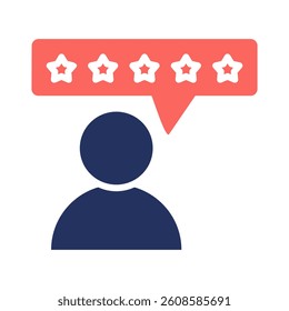 Review Icon Element for Design