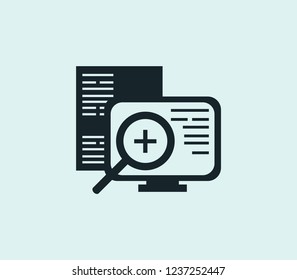 Review icon line isolated on clean background. Review icon concept drawing icon line in modern style. Vector illustration for your web mobile logo app UI design.