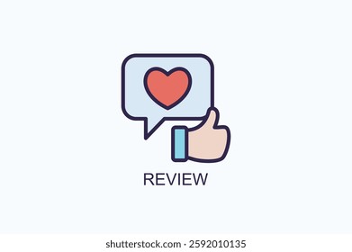 Review Icon Or Logo Isolated Vector Illustration