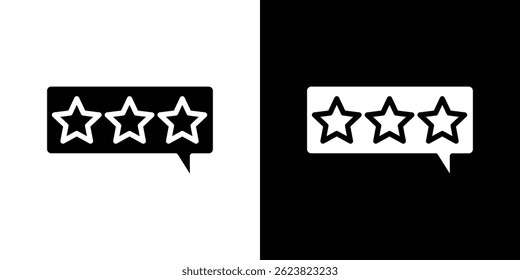 Review icon for logo web mobile app UI design.
