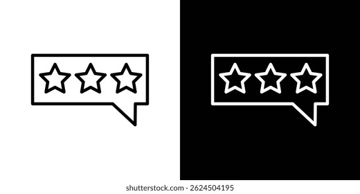 Ícone Revisão. Vetor de tipo de logotipo definido