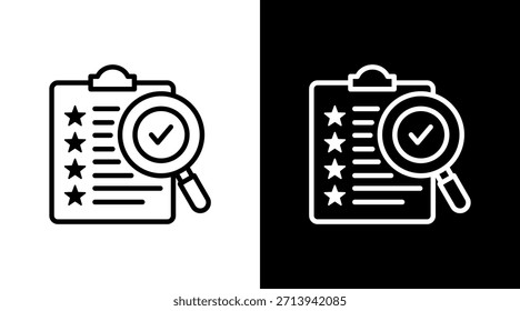 Revisión Con Diseño De Conjunto De Iconos