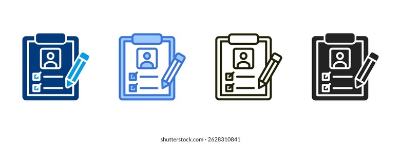 Review Icon Set Colección de estilo diferente