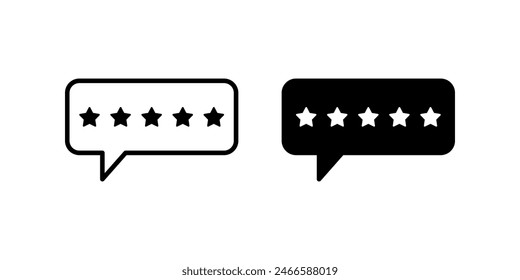 Review icon set. for mobile concept and web design. vector illustration