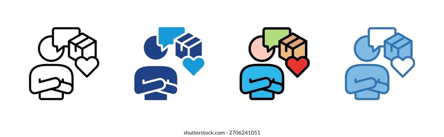 Conjunto de iconos de revisión colección de estilos múltiples