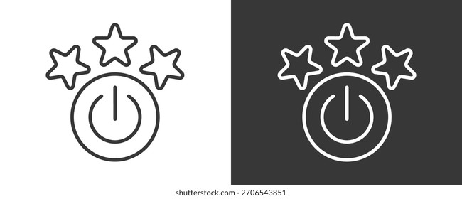Evalúa Icon Set Colección De Vector Aislado En Blanco Y Negro