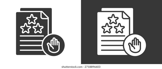 Evalúa Icon Set Colección De Vector Aislado En Blanco Y Negro