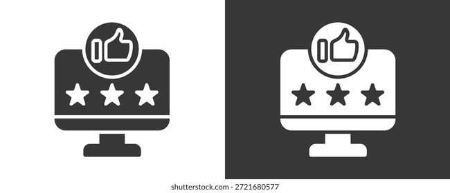Evalúa Icon Set Colección De Vector Aislado En Blanco Y Negro
