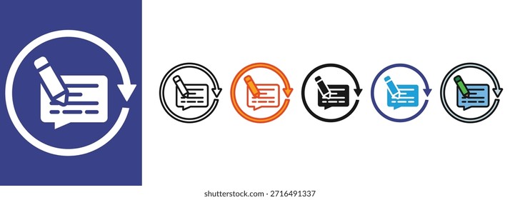 Revise los conjuntos de iconos de colección de estilo múltiple
