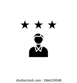 revisar el estilo de glifo vectorial del icono. aislado en fondo blanco